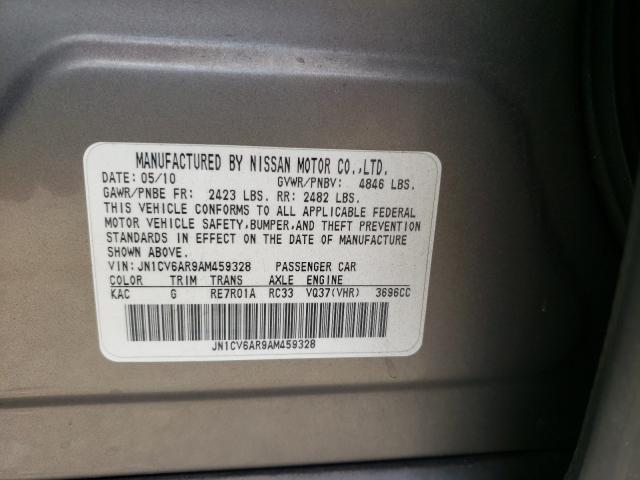 Photo 10 from auction – 2010 INFINITI G37 with VIN JN1CV6AR9AM459328