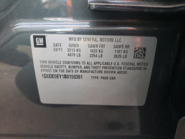 Photo 10 from auction – 2011 CADILLAC CTS LUXURY with VIN 1G6DE5EY1B0150381