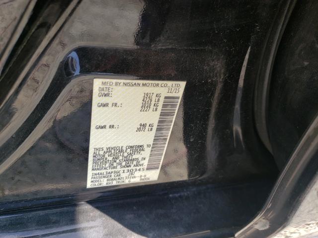 Photo 10 from auction – 2016 NISSAN ALTIMA 2.5 with VIN 1N4AL3AP3GC130345
