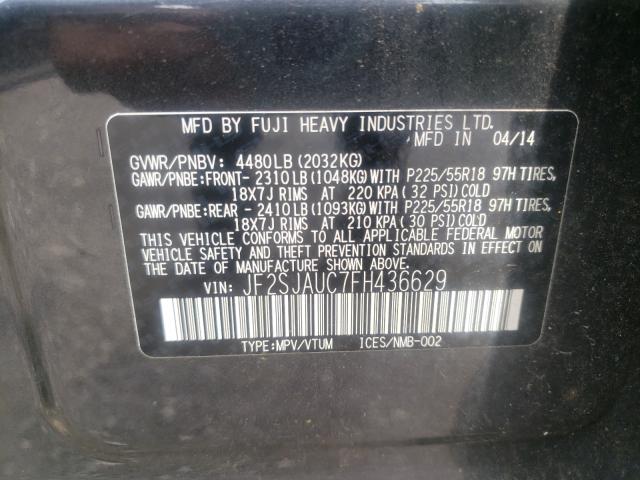 Photo 10 from auction – 2015 SUBARU FORESTER 2 with VIN JF2SJAUC7FH436629