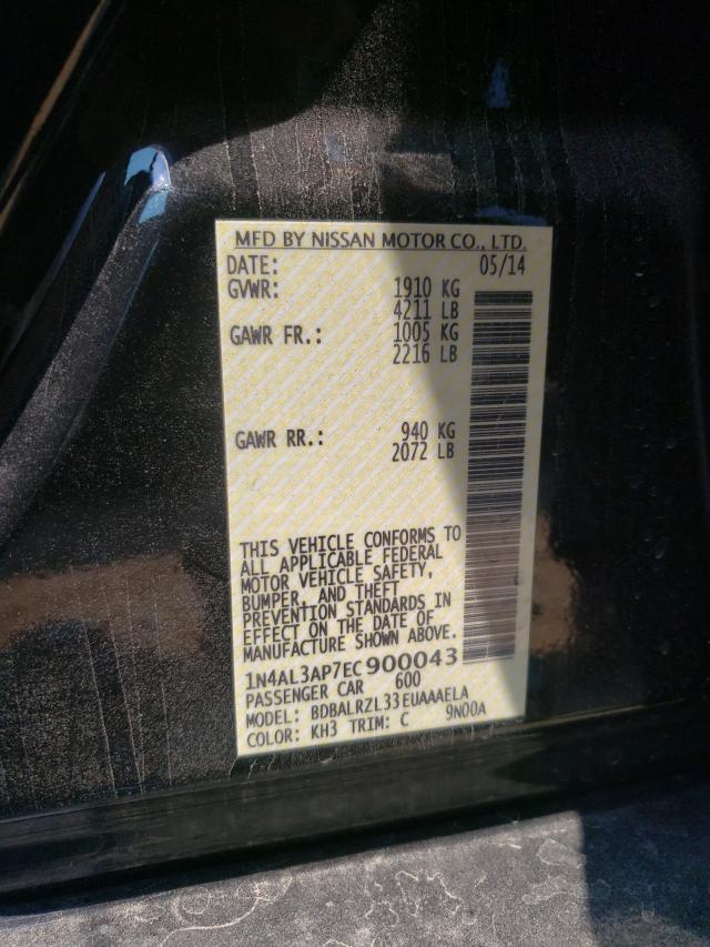 Photo 10 from auction – 2014 NISSAN ALTIMA 2.5 with VIN 1N4AL3AP7EC900043