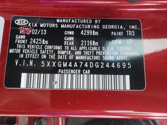Photo 10 from auction – 2013 KIA OPTIMA LX with VIN 5XXGM4A74DG244695