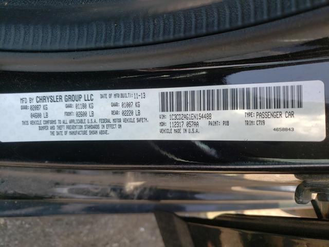 Photo 10 from auction – 2014 DODGE AVENGER SE with VIN 1C3CDZAG1EN154488