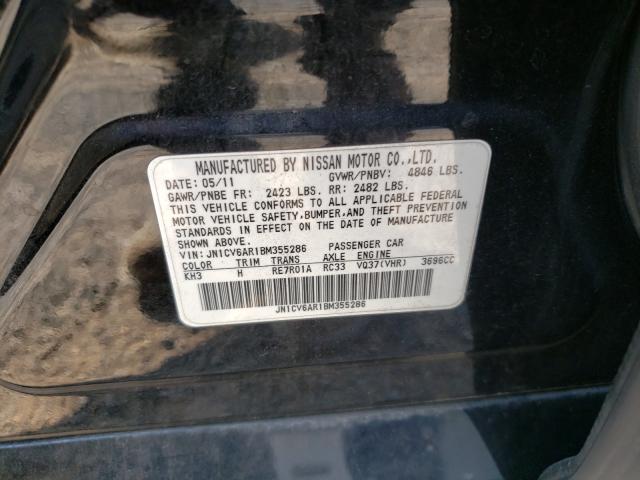 Photo 10 from auction – 2011 INFINITI G37 with VIN JN1CV6AR1BM355286