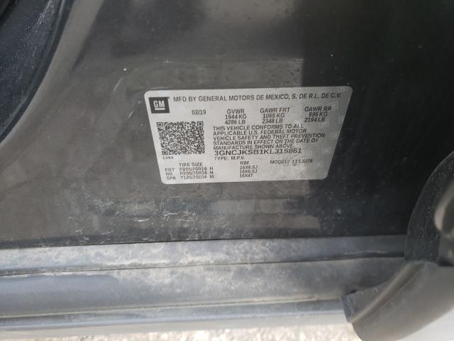 Photo 10 from auction – 2019 CHEVROLET TRAX LS with VIN 3GNCJKSB1KL315861