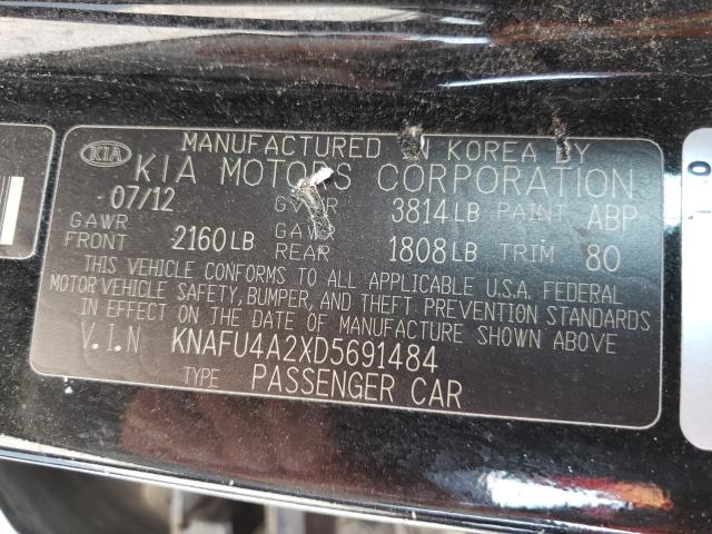 Photo 10 from auction – 2013 KIA FORTE EX with VIN KNAFU4A2XD5691484