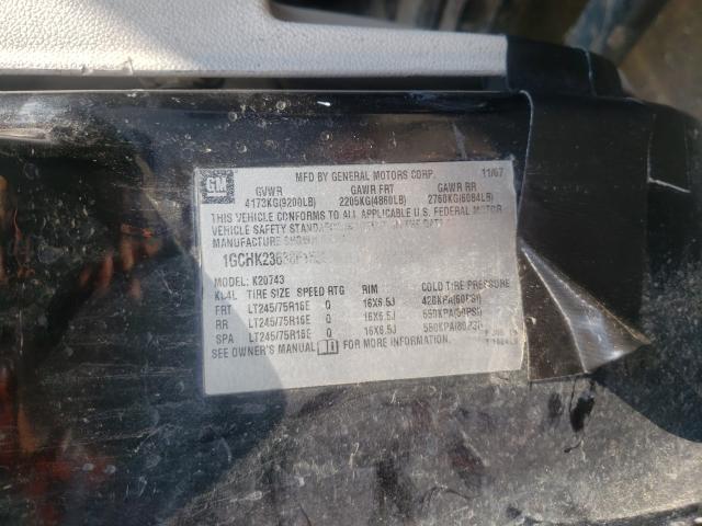 Photo 10 from auction – 2008 CHEVROLET SILVERADO with VIN 1GCHK23638F159984