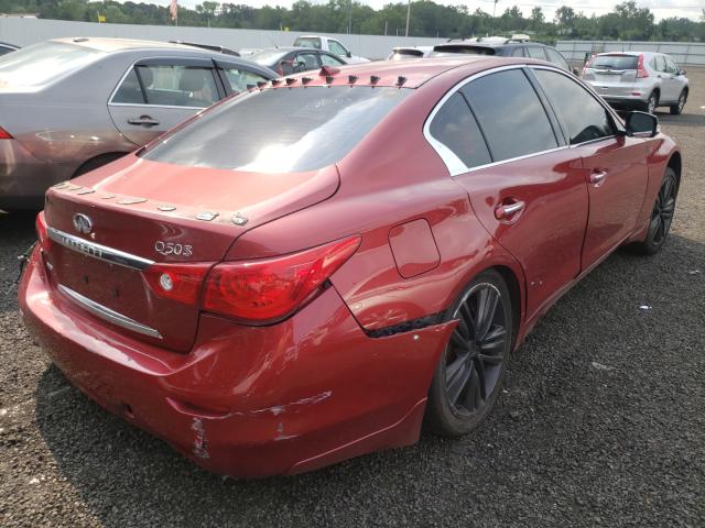 Photo 4 from auction – 2014 INFINITI Q50 with VIN JN1BV7AR7EM693880