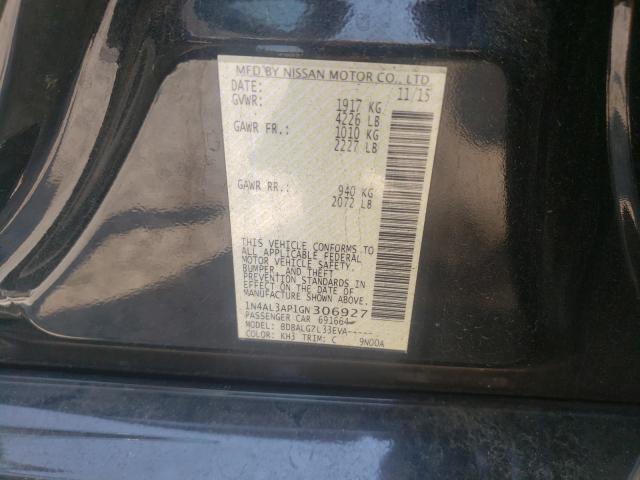 Photo 10 from auction – 2016 NISSAN ALTIMA 2.5 with VIN 1N4AL3AP1GN306927