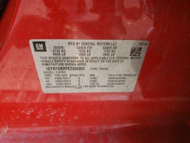 Photo 10 from auction – 2014 GMC SIERRA C15 with VIN 1GTR1UEH7EZ284353