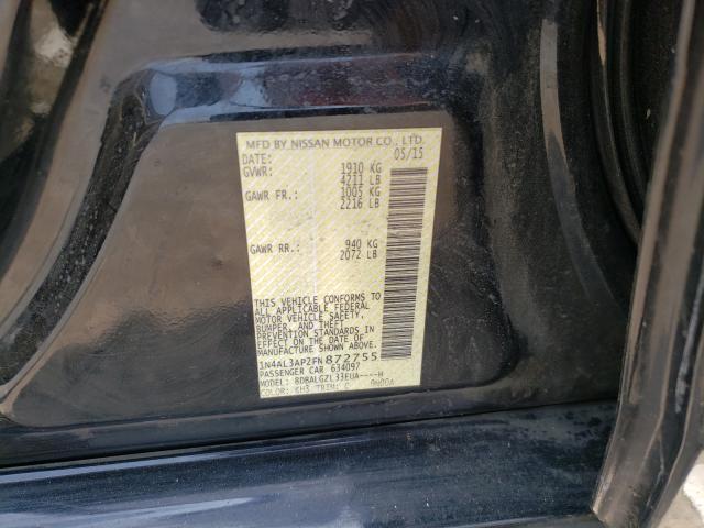 Photo 10 from auction – 2015 NISSAN ALTIMA 2.5 with VIN 1N4AL3AP2FN872755