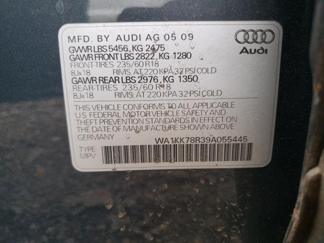 Photo 10 from auction – 2009 AUDI Q5 3.2 with VIN WA1KK78R39A055445