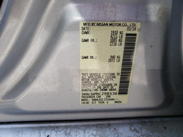 Photo 10 from auction – 2010 NISSAN ALTIMA bas with VIN 1N4AL2AP5AC141820