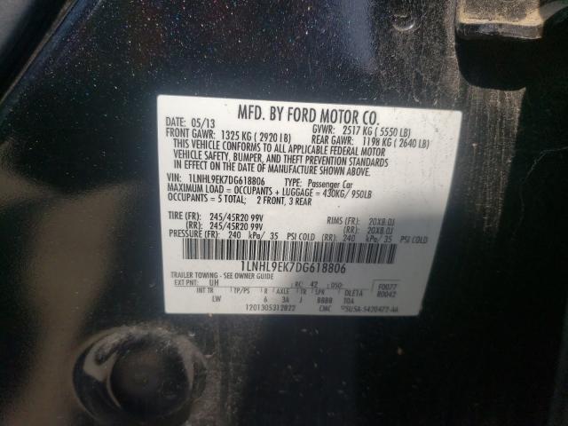 Photo 10 from auction – 2013 LINCOLN MKS with VIN 1LNHL9EK7DG618806