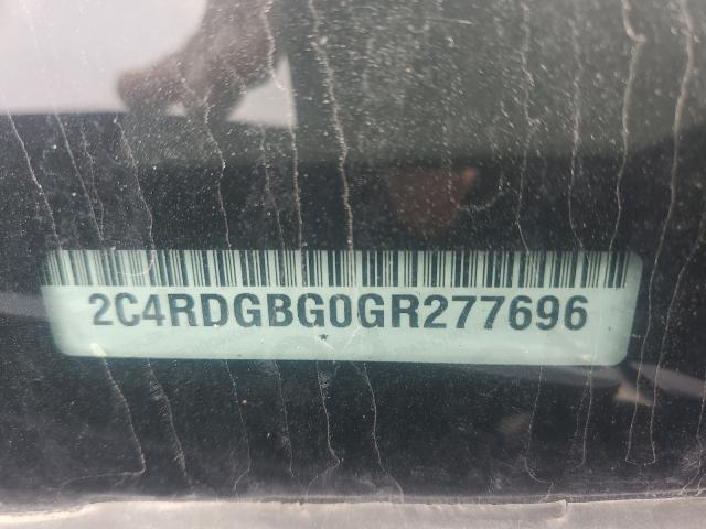 Photo 10 from auction – 2016 DODGE GRAND CARA with VIN 2C4RDGBG0GR277696