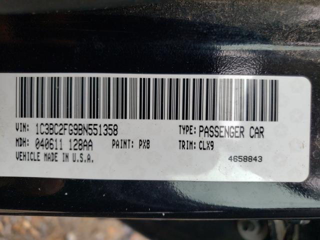Photo 10 from auction – 2011 CHRYSLER 200 LX with VIN 1C3BC2FG9BN551358
