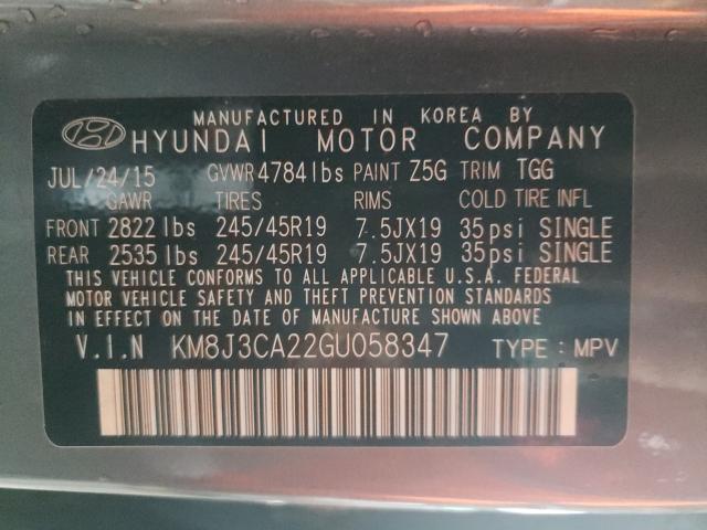 Photo 10 from auction – 2016 HYUNDAI TUCSON LIM with VIN KM8J3CA22GU058347