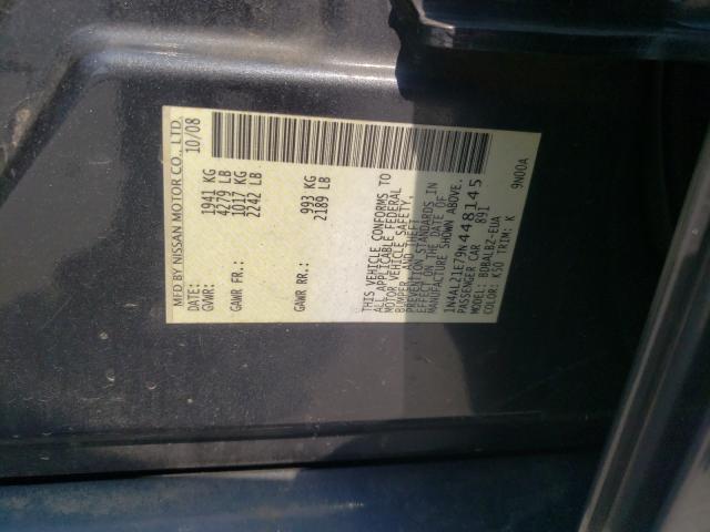 Photo 10 from auction – 2009 NISSAN ALTIMA 2.5 with VIN 1N4AL21E79N448145