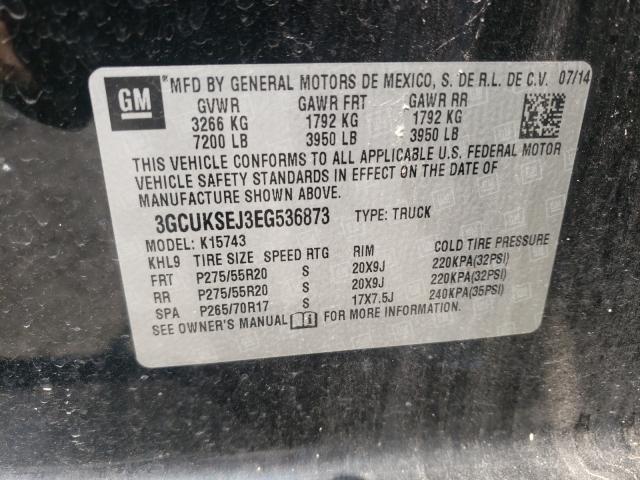 Photo 10 from auction – 2014 CHEVROLET SILVERADO with VIN 3GCUKSEJ3EG536873