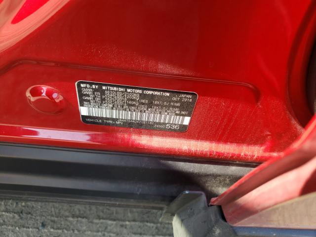 Photo 10 from auction – 2019 MITSUBISHI ECLIPSE CR with VIN JA4AT5AA2KZ021182