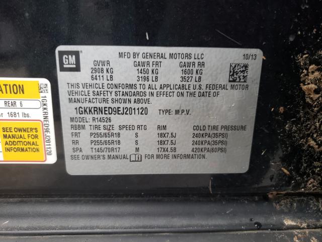 Photo 10 from auction – 2014 GMC ACADIA SLE with VIN 1GKKRNED9EJ201120