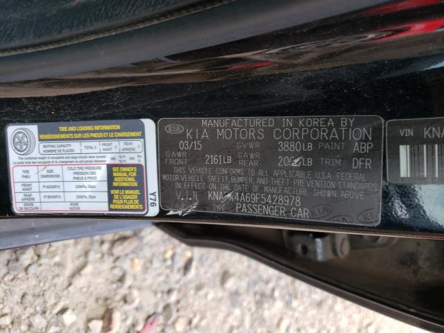 Photo 10 from auction – 2015 KIA FORTE LX with VIN KNAFK4A69F5428978
