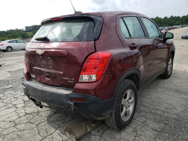 Photo 4 from auction – 2016 CHEVROLET TRAX LS with VIN 3GNCJNSB8GL271561