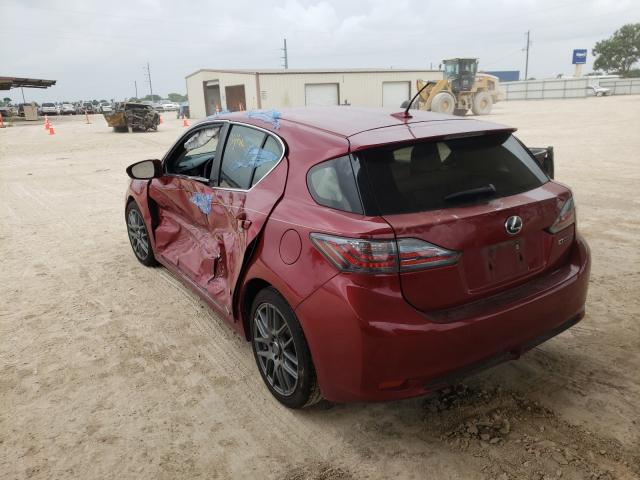 Photo 3 from auction – 2012 LEXUS CT 200 with VIN JTHKD5BH6C2071062
