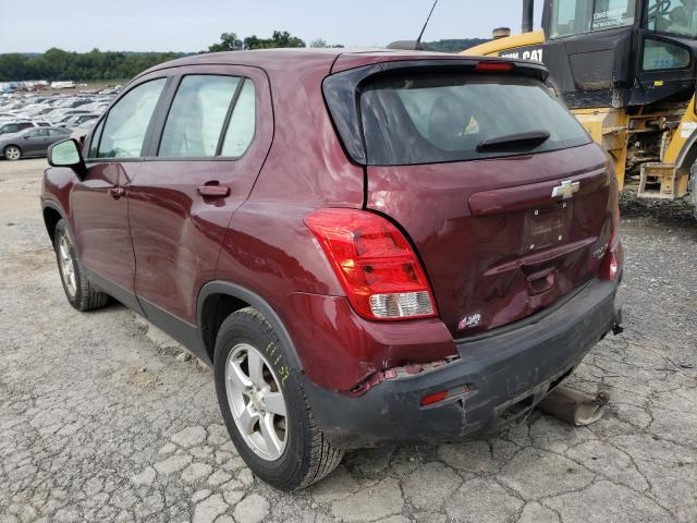 Photo 3 from auction – 2016 CHEVROLET TRAX LS with VIN 3GNCJNSB8GL271561