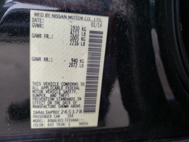 Photo 10 from auction – 2014 NISSAN ALTIMA 2.5 with VIN 1N4AL3AP9EC265178