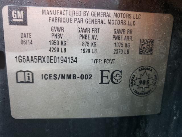 Photo 10 from auction – 2014 CADILLAC ATS with VIN 1G6AA5RX0E0194134