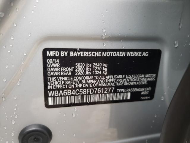 Photo 10 from auction – 2015 BMW ALPINA B6 with VIN WBA6B4C58FD761277