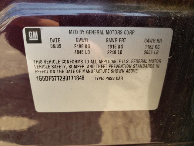 Photo 10 from auction – 2009 CADILLAC CTS with VIN 1G6DF577290171848