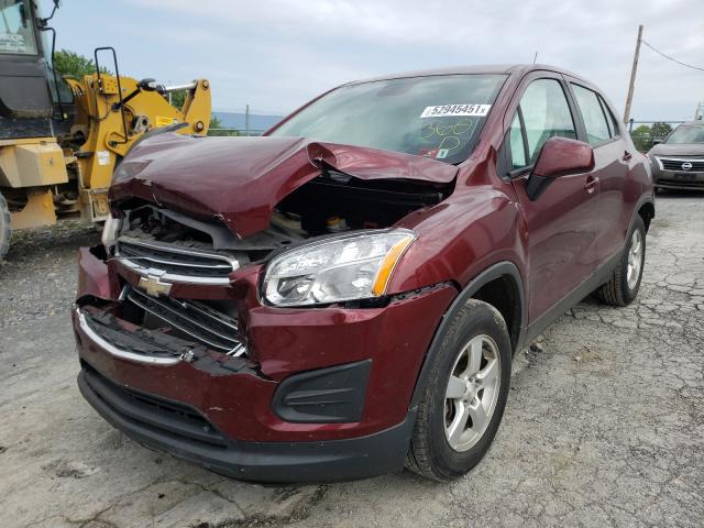 Photo 2 from auction – 2016 CHEVROLET TRAX LS with VIN 3GNCJNSB8GL271561