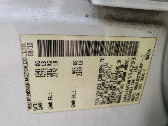 Photo 10 from auction – 2010 NISSAN ALTIMA BAS with VIN 1N4AL2AP7AN554293