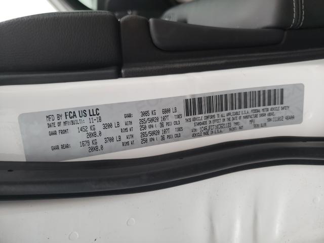 Photo 10 from auction – 2019 JEEP GRAND CHER with VIN 1C4RJFCT1KC621133