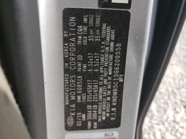 Photo 10 from auction – 2016 KIA SEDONA LX with VIN KNDMB5C13G6209558