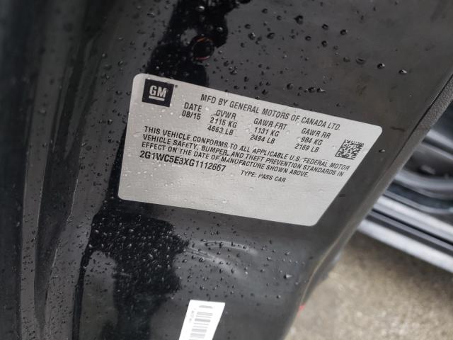 Photo 10 from auction – 2016 CHEVROLET IMPALA LIM with VIN 2G1WC5E3XG1112667
