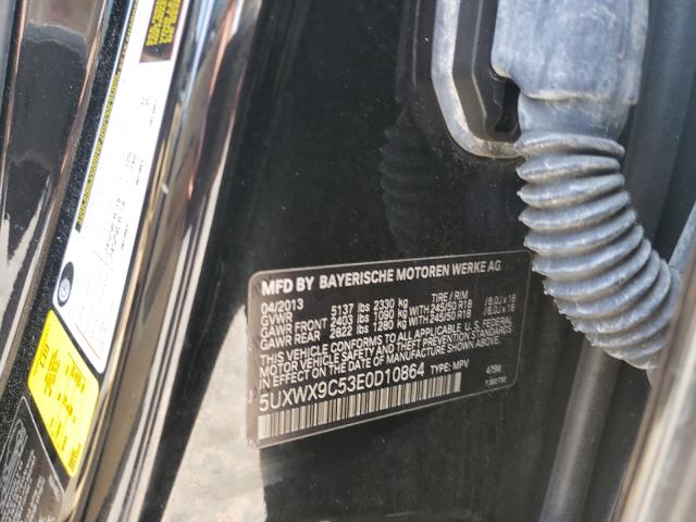 Photo 10 from auction – 2014 BMW X3 XDRIVE2 with VIN 5UXWX9C53E0D10864