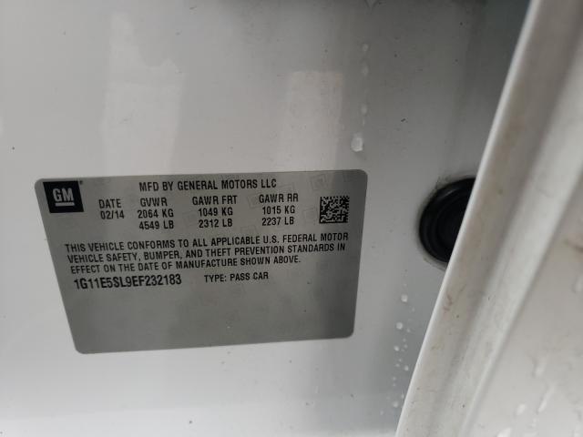 Photo 10 from auction – 2014 CHEVROLET MALIBU 2LT with VIN 1G11E5SL9EF232183