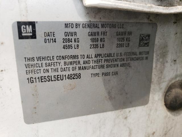 Photo 10 from auction – 2014 CHEVROLET MALIBU 2LT with VIN 1G11E5SL5EU148258