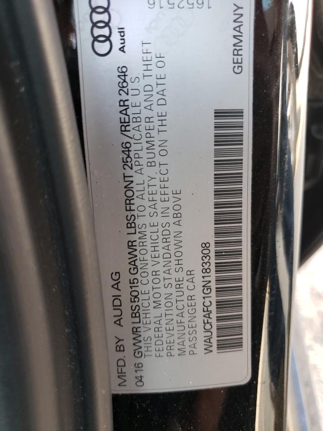 Photo 10 from auction – 2016 AUDI A6 PREMIUM with VIN WAUCFAFC1GN183308