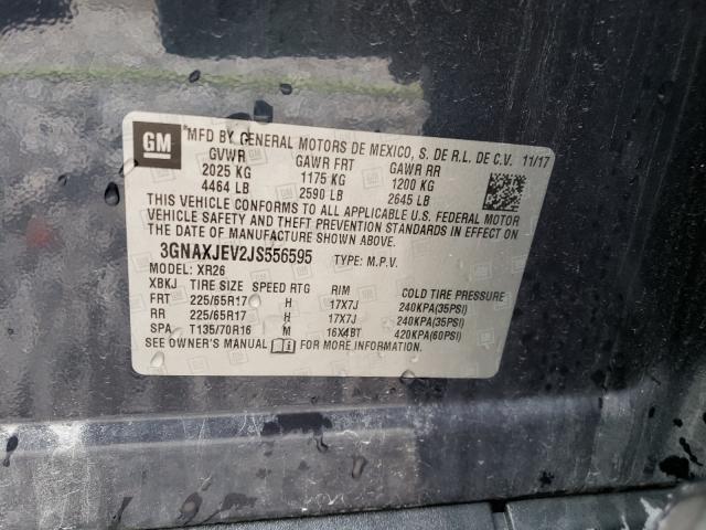 Photo 10 from auction – 2018 CHEVROLET EQUINOX LT with VIN 3GNAXJEV2JS556595