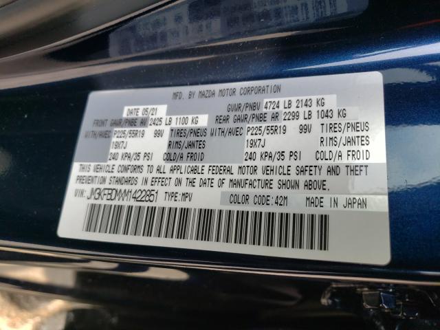 Photo 10 from auction – 2021 MAZDA CX-5 GRAND with VIN JM3KFBDMXM1422851