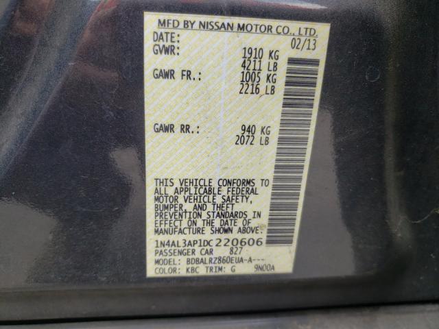 Photo 10 from auction – 2013 NISSAN ALTIMA 2.5 with VIN 1N4AL3AP1DC220606