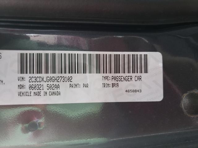 Photo 10 from auction – 2016 DODGE CHARGER SX with VIN 2C3CDXJG0GH273102