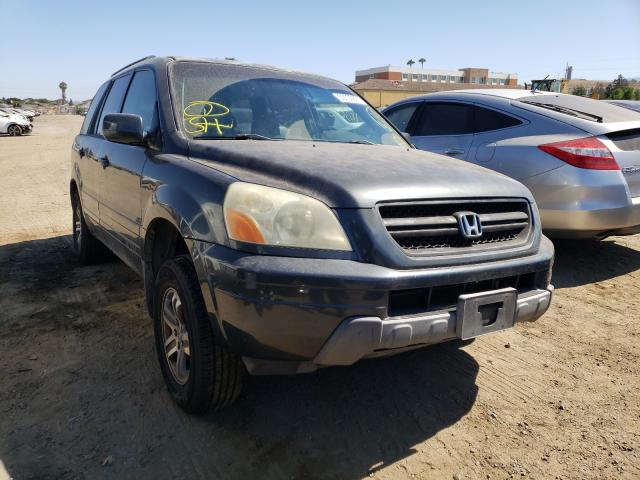 HONDA PILOT EX 2004 with VIN 2HKYF18484H515397 - Photo from auction