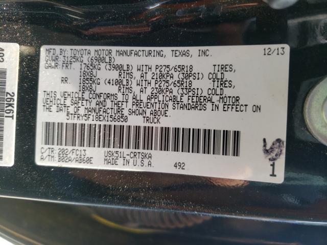 Photo 10 from auction – 2014 TOYOTA TUNDRA DOU with VIN 5TFRY5F18EX156850