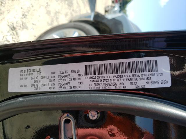 Photo 10 from auction – 2017 RAM 1500 SLT with VIN 3C6RR7LT6HG669206