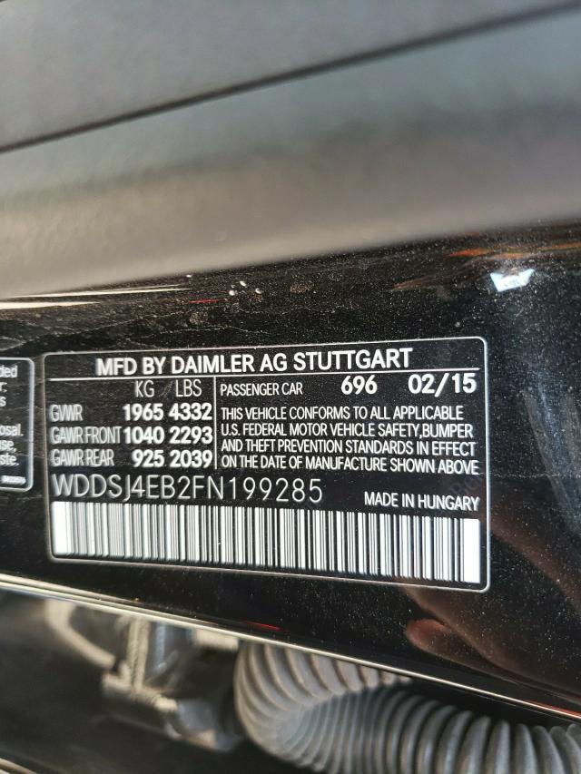Photo 10 from auction – 2015 MERCEDES-BENZ CLA 250 with VIN WDDSJ4EB2FN199285